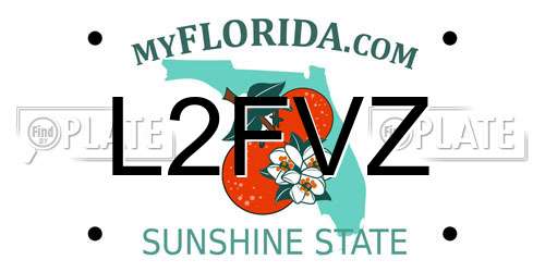 L2FVZ Florida License Plate