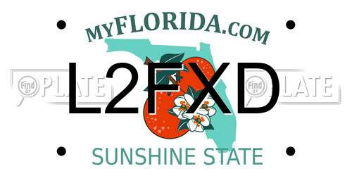 L2FXD Florida License Plate