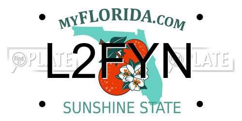 L2FYN Florida License Plate