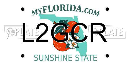 L2GCR Florida License Plate