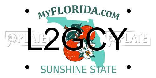 L2GCY Florida License Plate