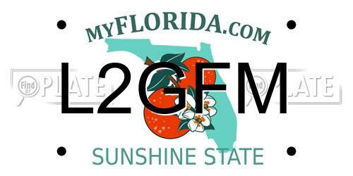 L2GFM Florida License Plate