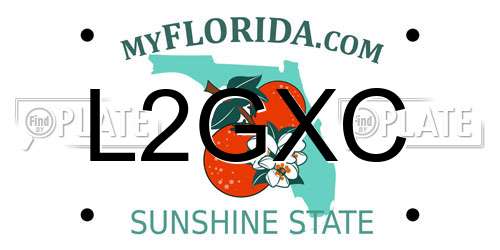 L2GXC Florida License Plate