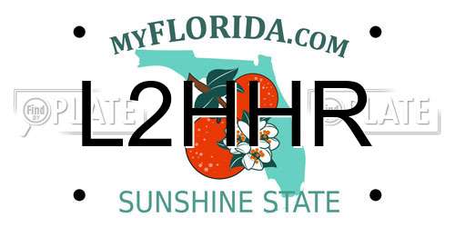 L2HHR Florida License Plate
