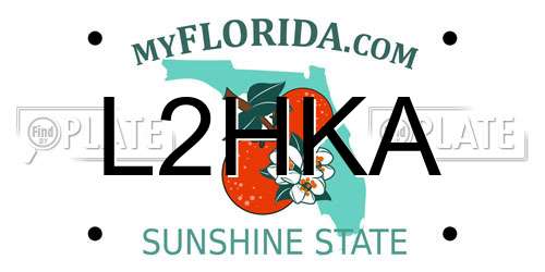 L2HKA Florida License Plate