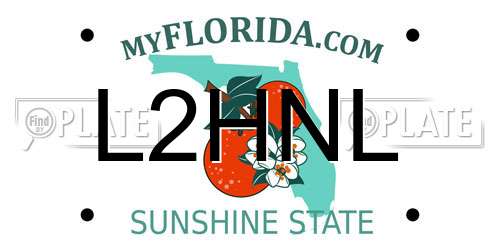 L2HNL Florida License Plate