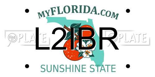 L2IBR Florida License Plate