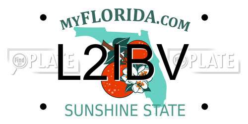 L2IBV Florida License Plate
