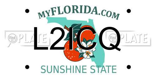 L2ICQ Florida License Plate