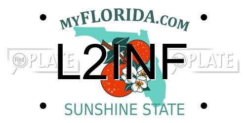 L2INF Florida License Plate