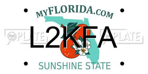 L2KFA Florida License Plate