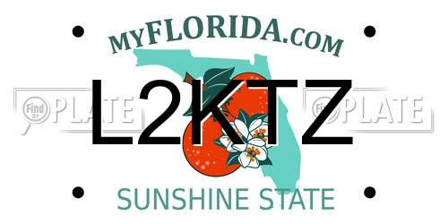 L2KTZ Florida License Plate