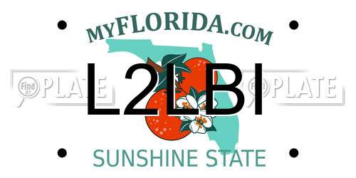 L2LBI Florida License Plate