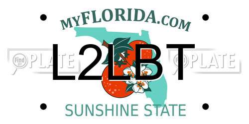 L2LBT Florida License Plate