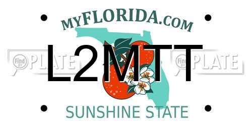 L2MTT Florida License Plate