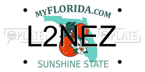 L2NEZ Florida License Plate