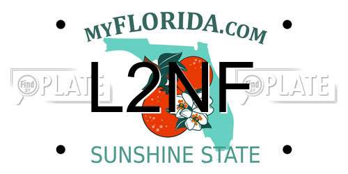 L2NF Florida License Plate
