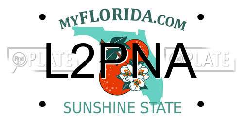 L2PNA Florida License Plate