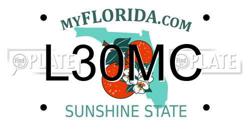 L30MC Florida License Plate