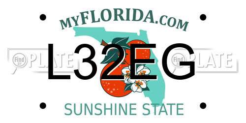 L32EG Florida License Plate