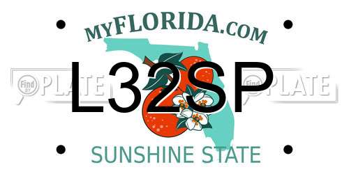 L32SP Florida License Plate