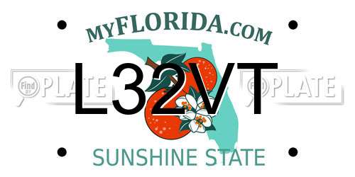 L32VT Florida License Plate