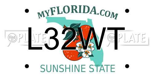 L32WT Florida License Plate