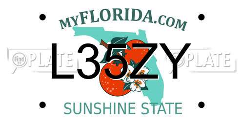L35ZY Florida License Plate
