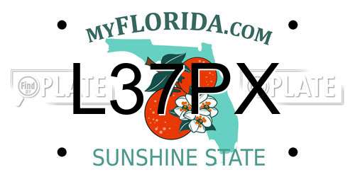 L37PX Florida License Plate