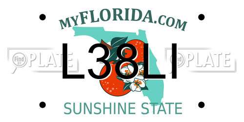 L38LI Florida License Plate