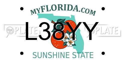 L38YY Florida License Plate