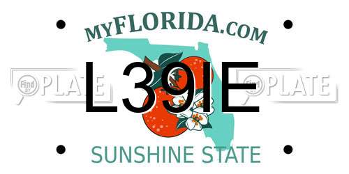 L39IE Florida License Plate
