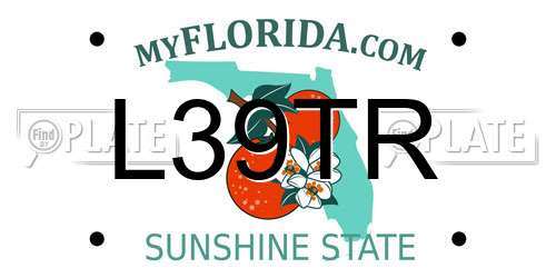 L39TR Florida License Plate