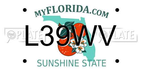 L39WV Florida License Plate