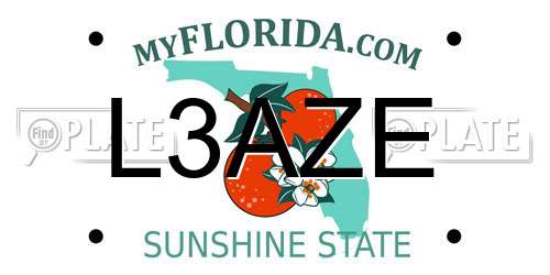 L3AZE Florida License Plate