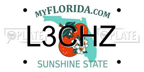 L3CHZ Florida License Plate