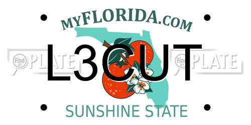 L3CUT Florida License Plate