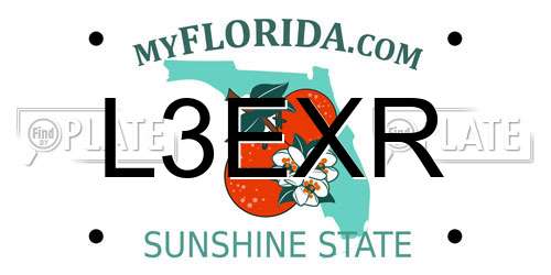 L3EXR Florida License Plate