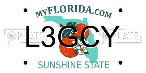 L3GCY Florida License Plate
