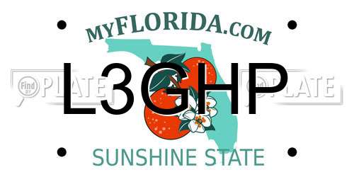L3GHP Florida License Plate
