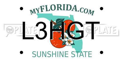 L3HGT Florida License Plate