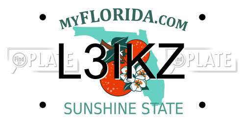 L3IKZ Florida License Plate