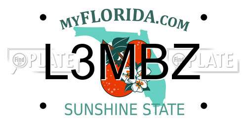 L3MBZ Florida License Plate