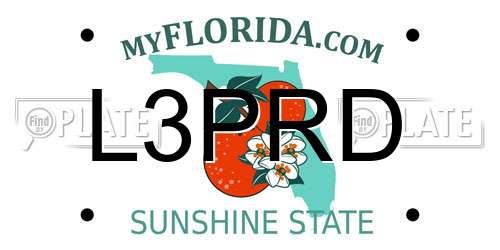 L3PRD Florida License Plate