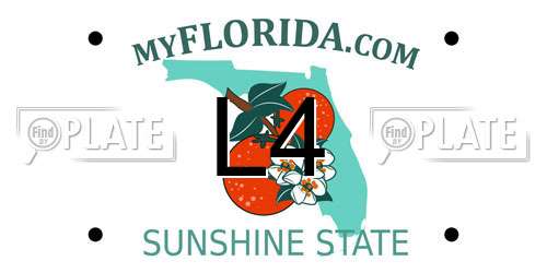 L4 Florida License Plate