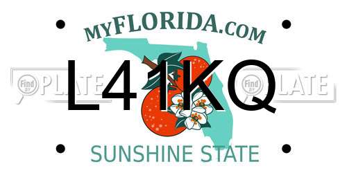 L41KQ Florida License Plate