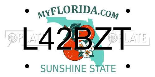 L42BZT Florida License Plate