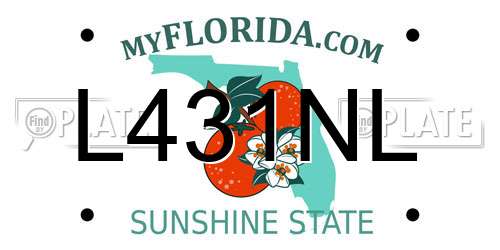 L431NL Florida License Plate