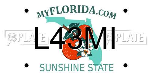 L43MI Florida License Plate