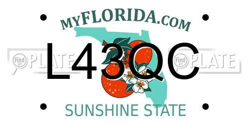 L43QC Florida License Plate